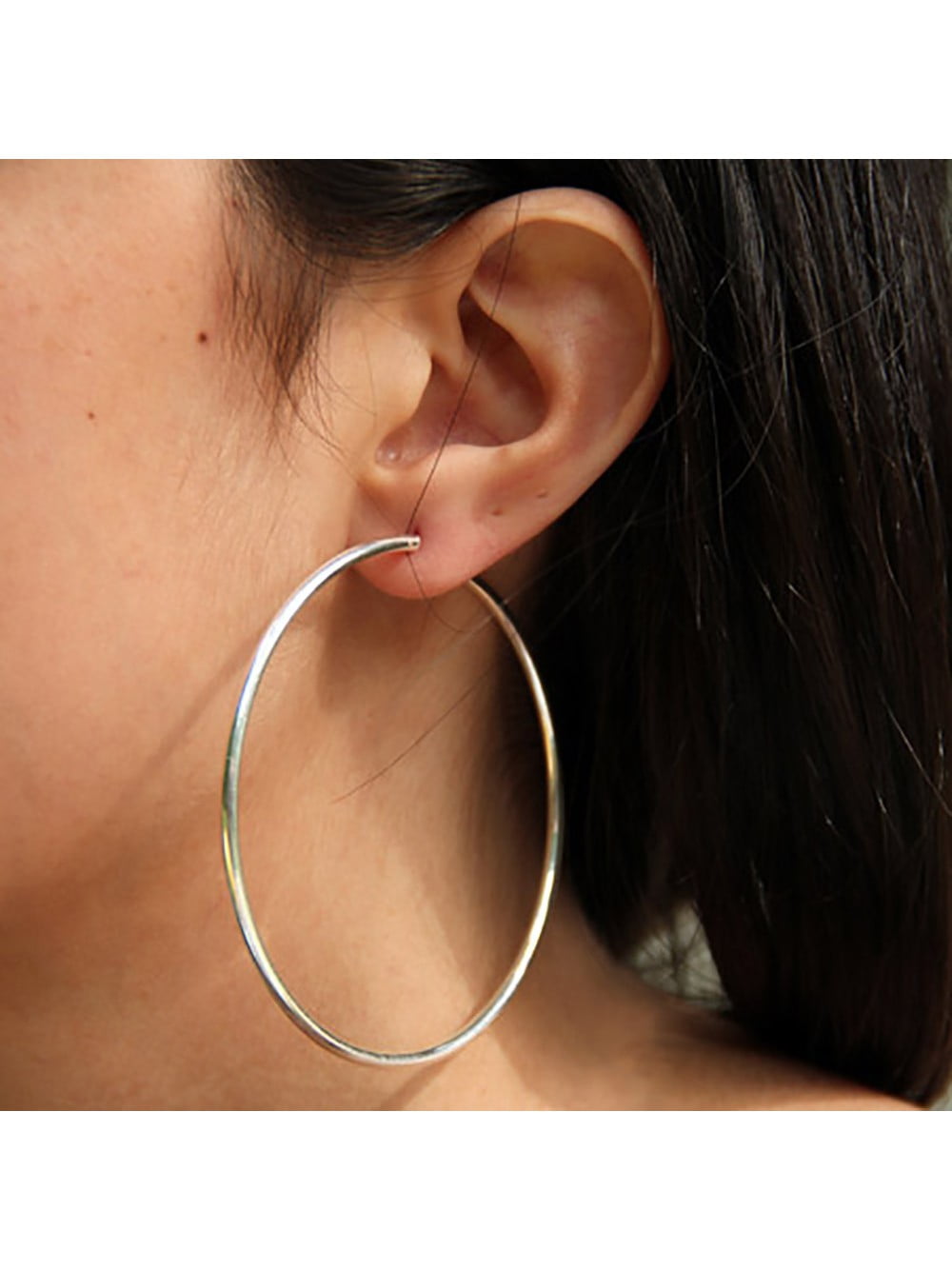 1, 2, 2.5 or 3 Inch Stainless Steel Hoop Earrings 698a-d - Ickynicks  Treasures and Jewelry